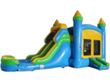 28' Wet & Dry Combo Bounce House with Slide