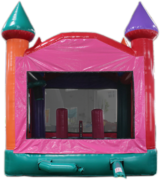 Load image into Gallery viewer, 14&#39; Pink and Purple Standard Bounce House
